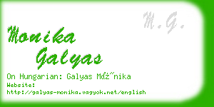 monika galyas business card